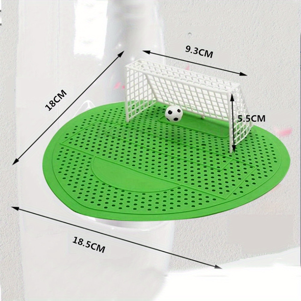 Filtres Désodorisants Pour Urinoir - Lot De 4 Avec Parfum Citron - Motif But De Football - PVC - Environ 18,5 X 17 Cm