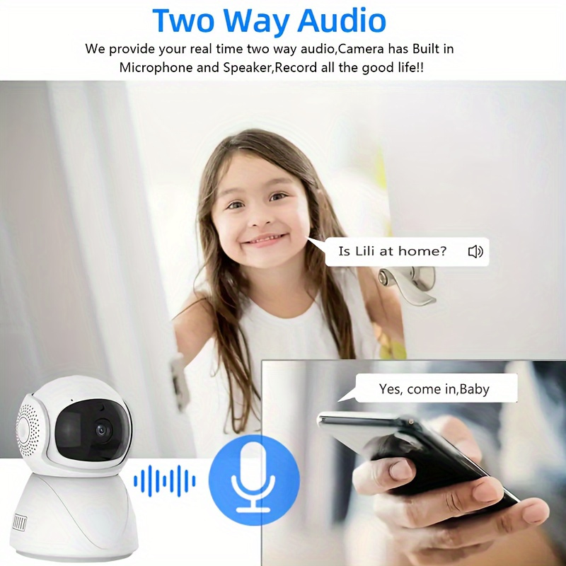 haomi for smart home security camera 1080p wifi cctv ip with ai tracking motion detection 24 7 alerts indoor video surveillance usb powered details 4
