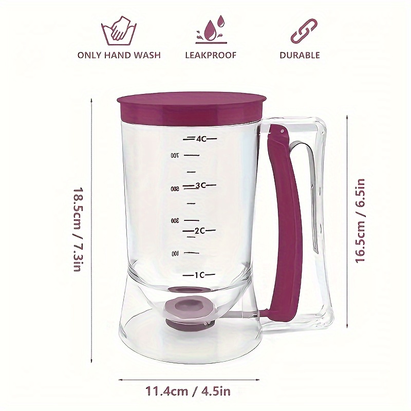 TEMU A Convenient Cupcake Batter Dispenser Featuring Measurement Indicators - Designed To Be And Compact For Ideal Cupcakes, , Cakes, And Pancakes -