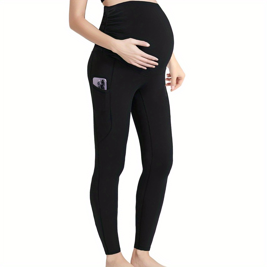 

Women's Maternity Leggings Over The Belly , Non-see-through Pants