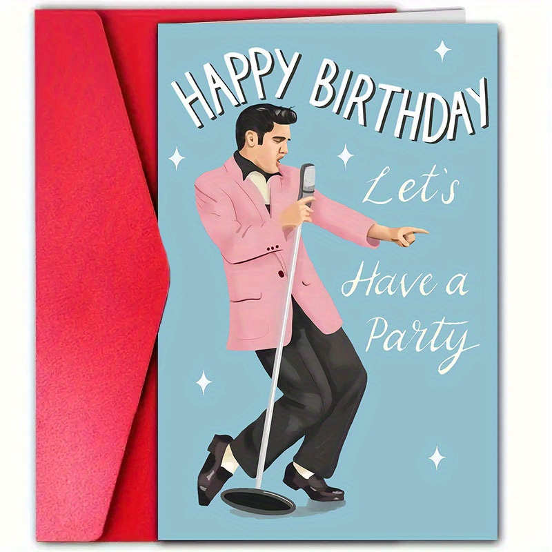 

Festive Humorous Birthday Card: Celebrity Singers, Actors, Famous People, Athletic Stars - Perfect For Men, Women, Dad, Mom, Sister, Brother, Friends, Wife, Husband, Classmates - 12cm X 18cm