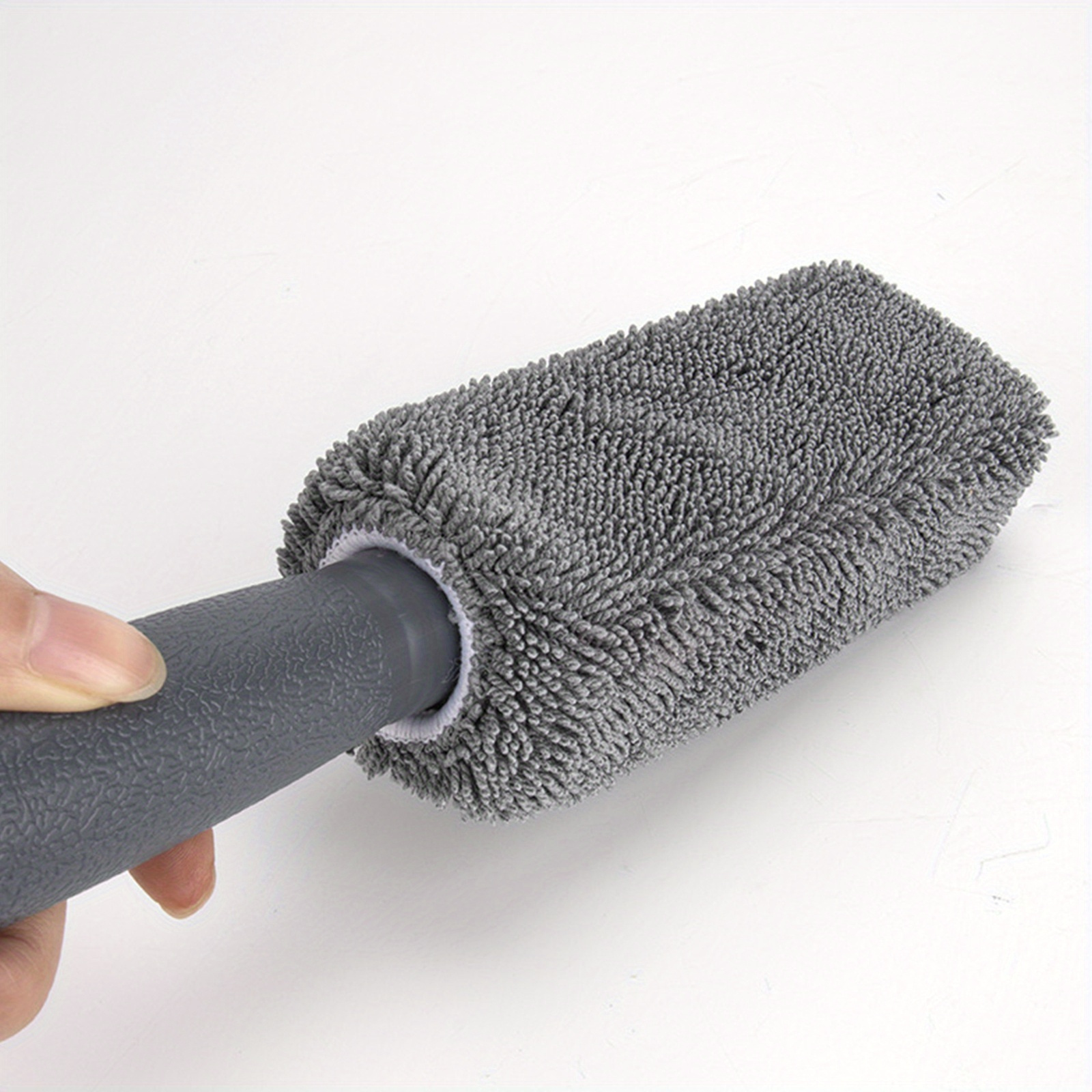 TEMU 1pc, Car Wheel Brush, Car Rim Tire Cleaning Brush, Dust Removal Brush, Multipurpose Car Cleaning Brush For Wheel Rims, Exhaust Tips, Vehicle