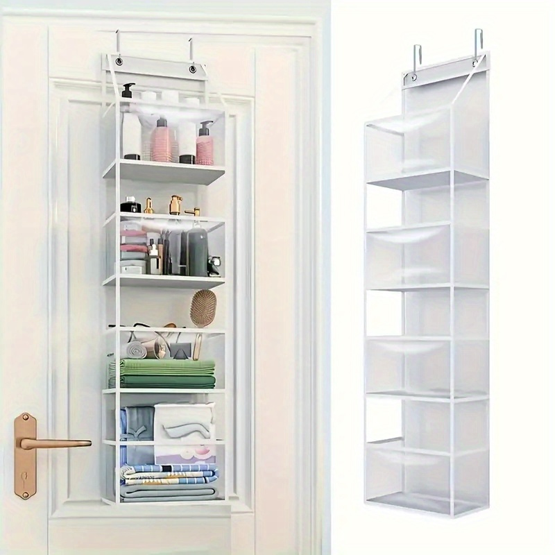 TEMU 1pc Over-the-door Organizer - Wall-mounted Storage For , Clothes, Toys & Snacks - Organization Solution