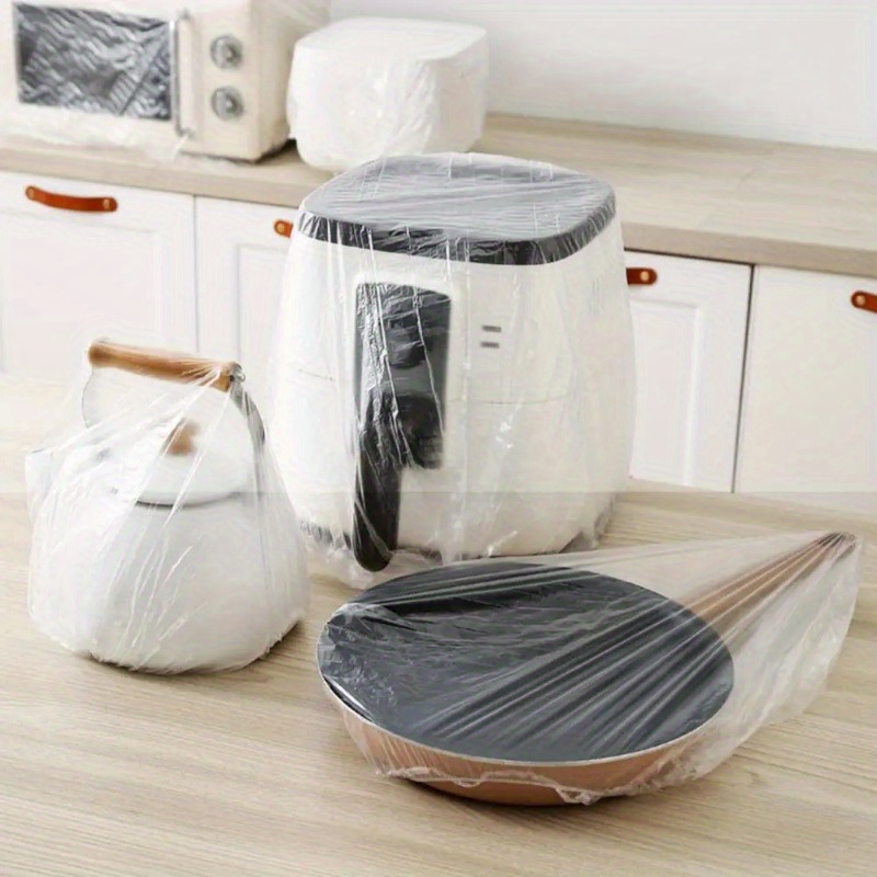 TEMU Disposable Appliance Dust Covers, 50/100pcs - Scratch-proof & Food-safe Kitchen Protectors For Ovens & Small Devices