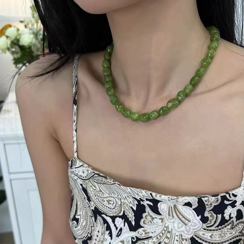 

Elegant Green Peridot Necklace: Perfect For Every Season And Occasion - Christmas Gift Idea