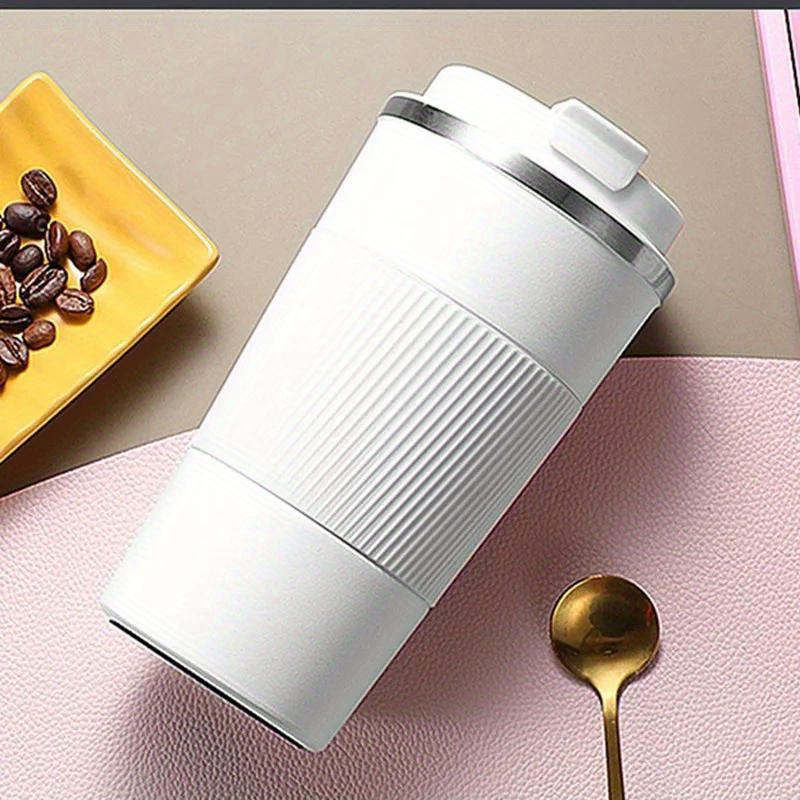 380ml 510ml double walled insulated stainless steel coffee mug leak proof non slip vacuum   metal travel thermal cup for hot and cold beverages details 10