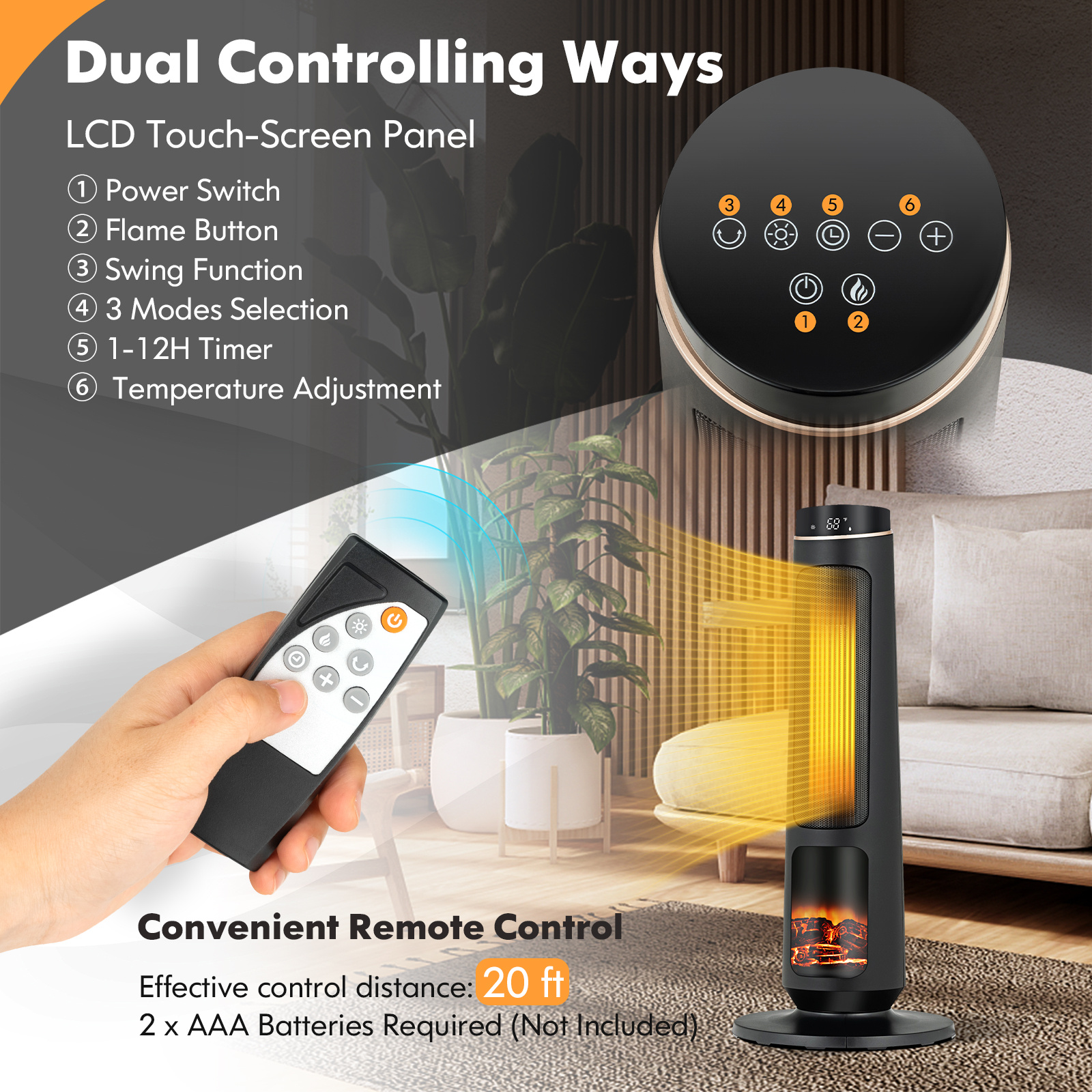 Calefactor Cer Panel Calefactor Ceramico Energy Safe 500 Watts