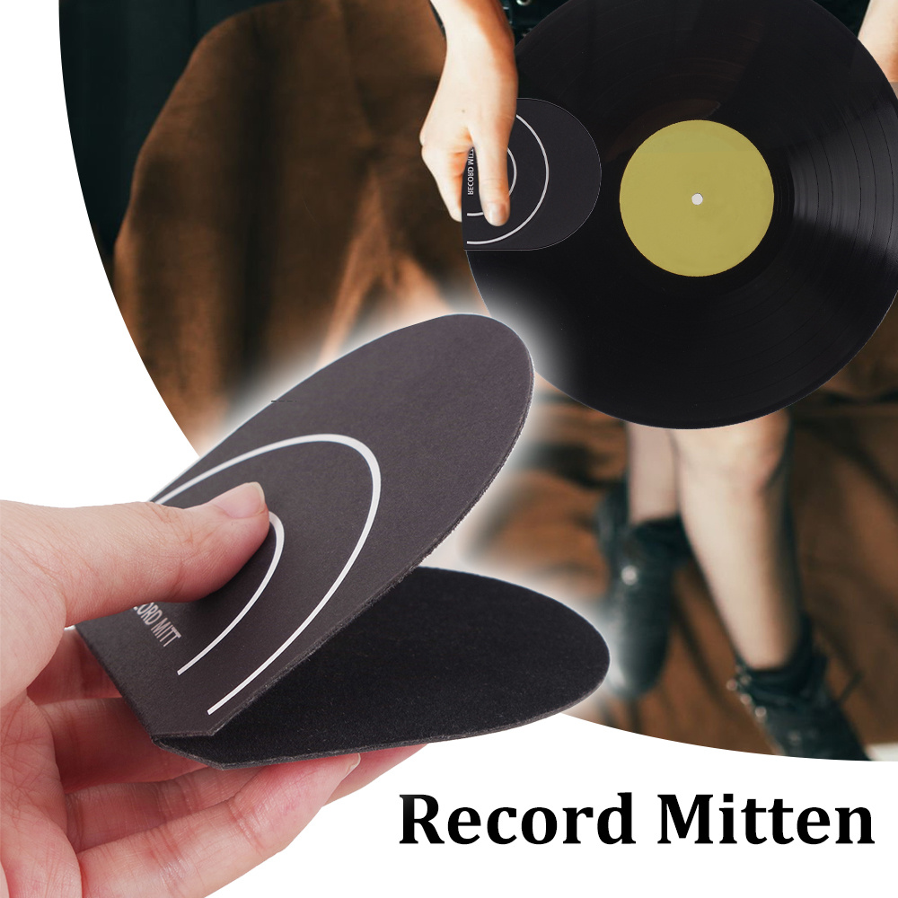 

Anti-static Vinyl Record Protector Mitten - Soft Microfiber, & Dust Prevention, Ideal For Collectors