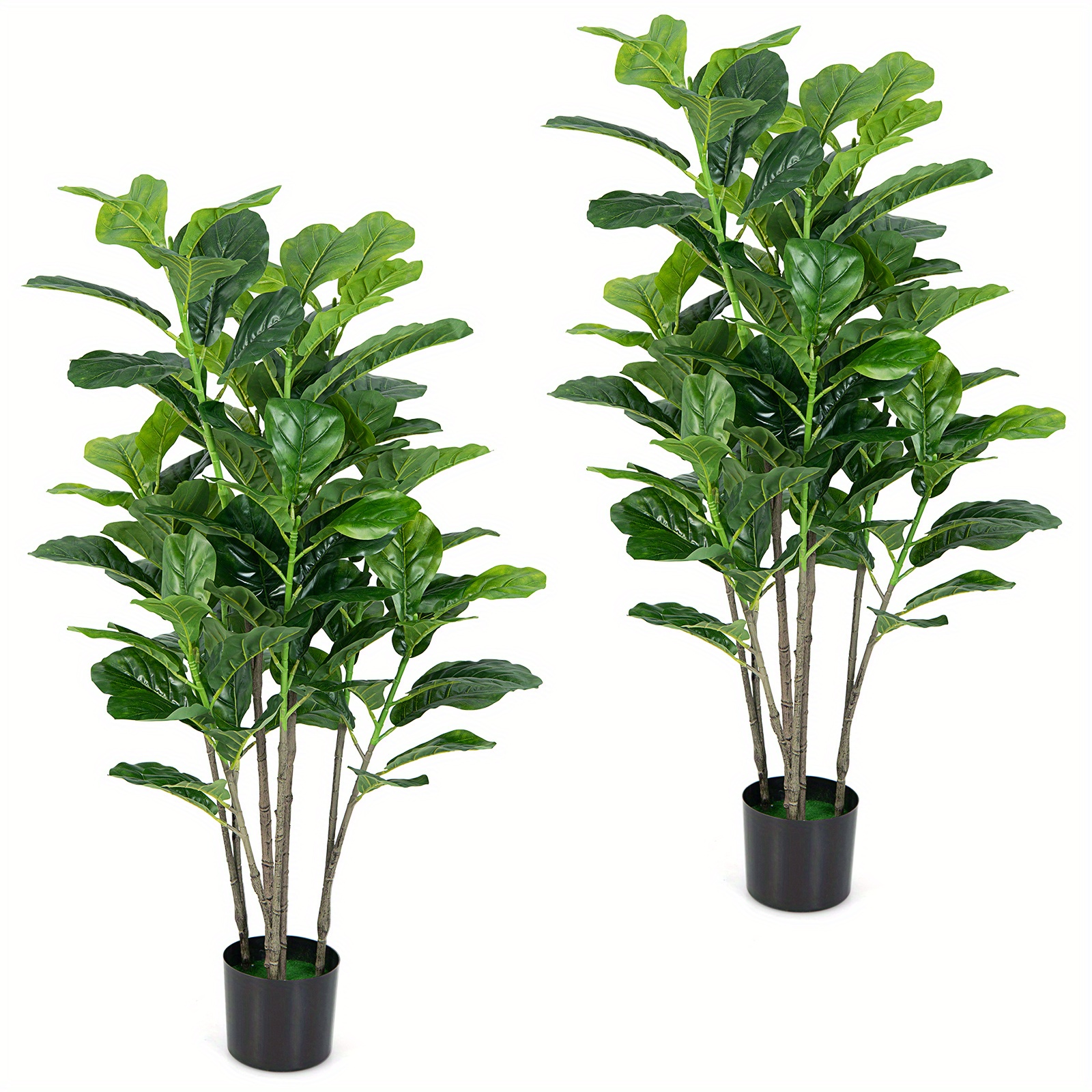 

Safstar 2-pack 51" Artificial Tree Leaf Fig Pot Greenery Decoration