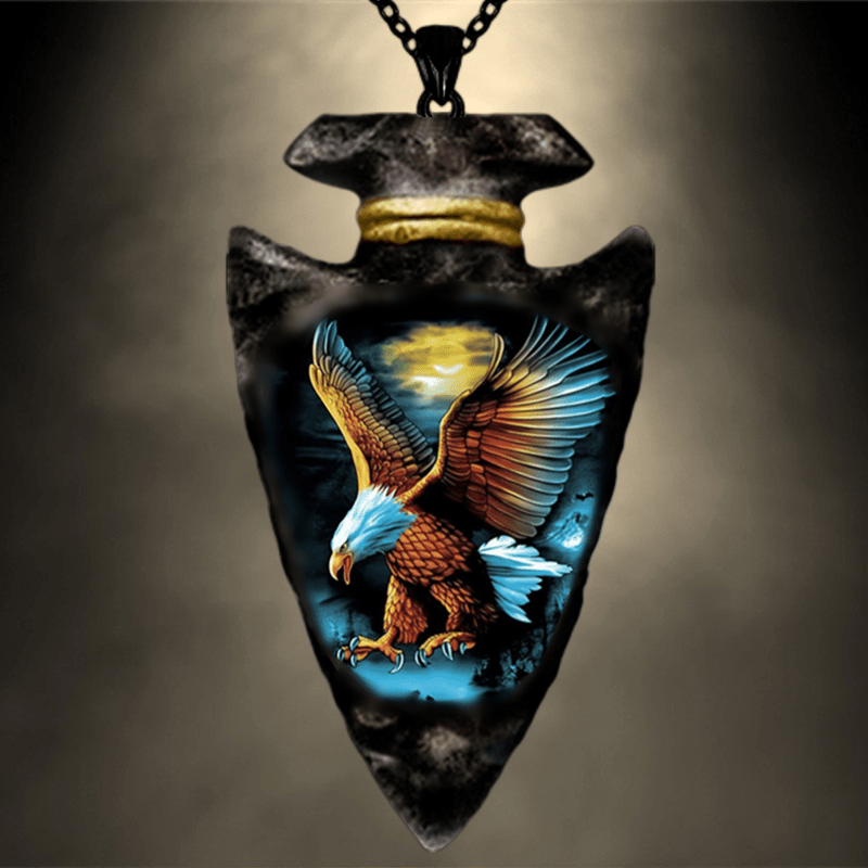 

1pc Eagle Pendant Necklace - Mens Totem Jewelry, Of And