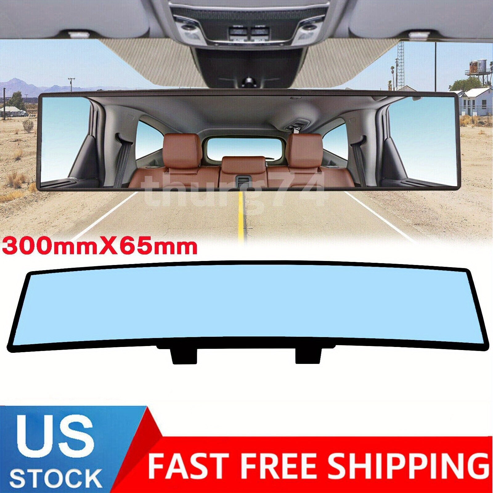 

Car Universal Rear View Convex Clear Mirror Click On 300mm