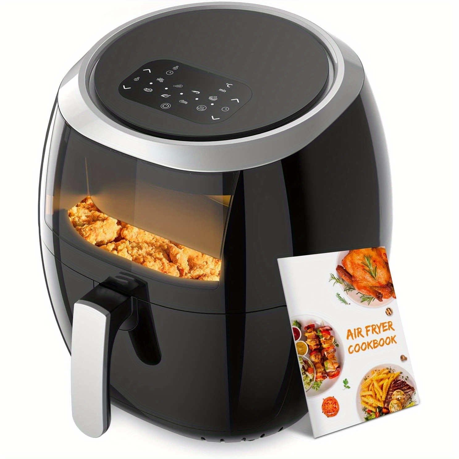 

Hot Air Fryer 8l Hot Air Fryer Xxl 8 Programs Air Fryer Fryer Air Fryer With Recipe Book In German Adjustable Temperature Control