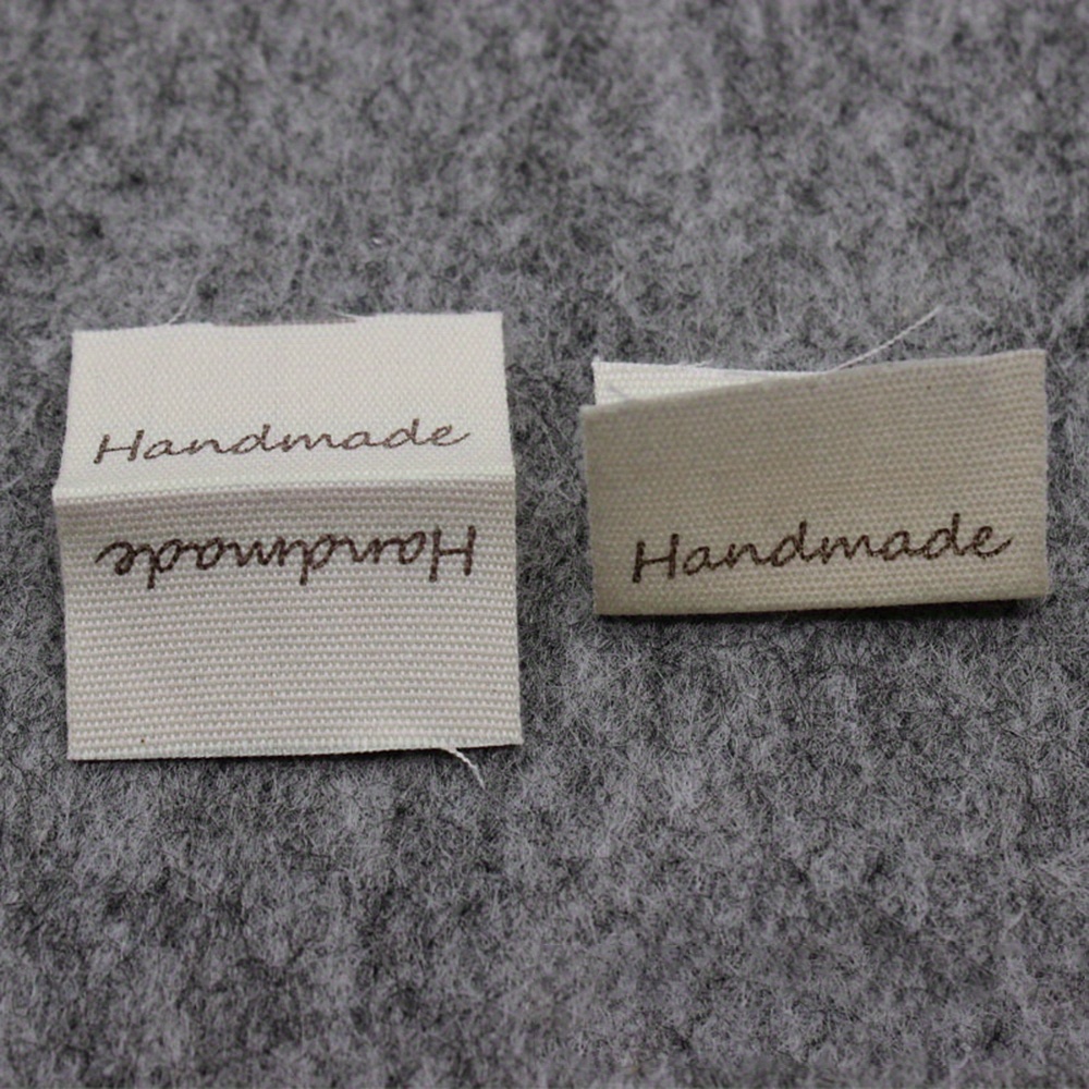 Image of 1 Set Of Handmade Pure Fabric Tags For Clothing, Shoes, Hats And Bags Diy Craft Making Labels 50pcs
