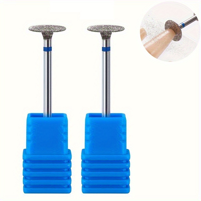 

2pcs Nail Drill Bits Nail Polishing Head Shape Nail Foot Grinding Tool Calluses And Dead Skin Remover Polishing Tool Manicure Pedicure Nail Art Tool