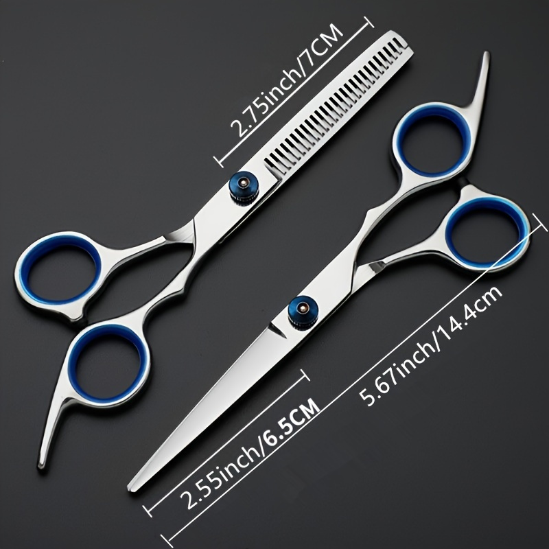 

2pcs Hairdressing Scissors Set - 6" Sharp Blades, Ergonomic Grip, Professional Salon-quality Shears For Dry Hair, Easy Clean, Barber & Stylist Tools