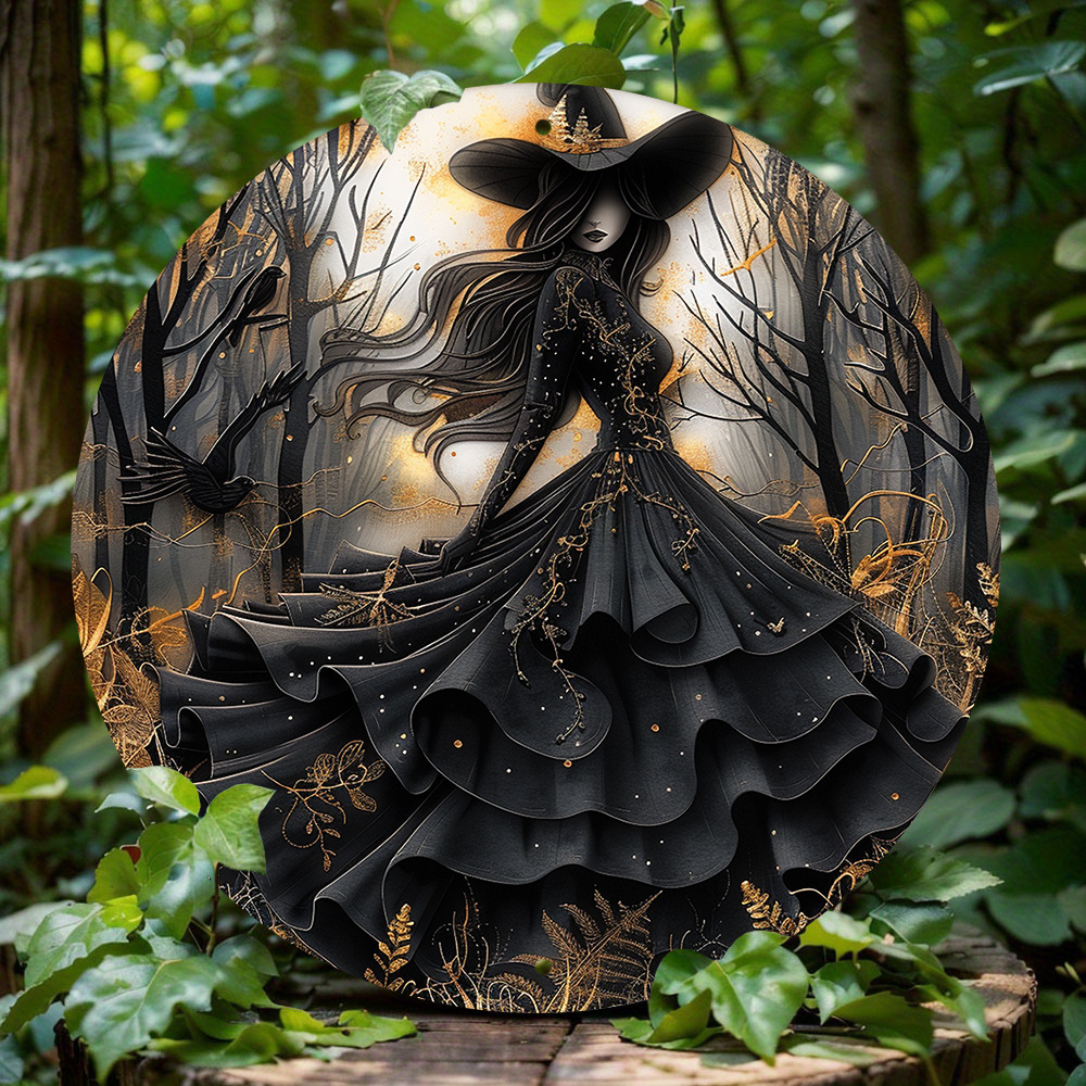 

8x8" Round Aluminum Halloween - - Decor For , , & Unique
