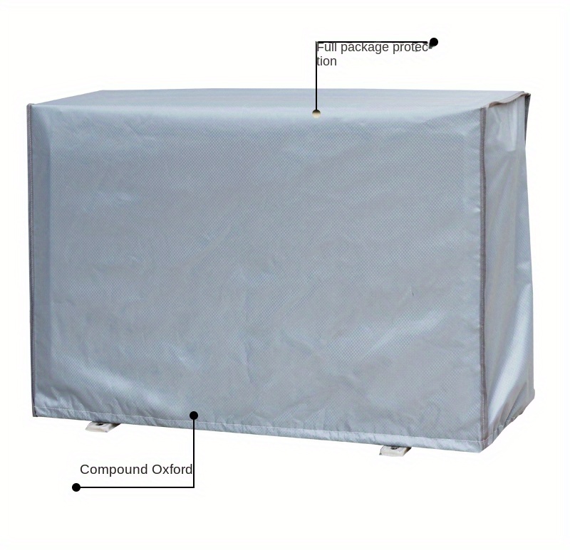 1pc air conditioner outdoor unit protective cover cube double layer oxford cloth protection outdoor air conditioner outdoor unit anti aging rainproof and snowproof details 3