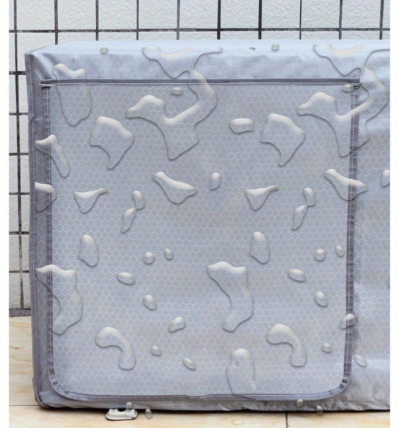 1pc double layer air conditioner outdoor unit protective cover cube thickening boot is not       conditioner aging snow and rain details 7