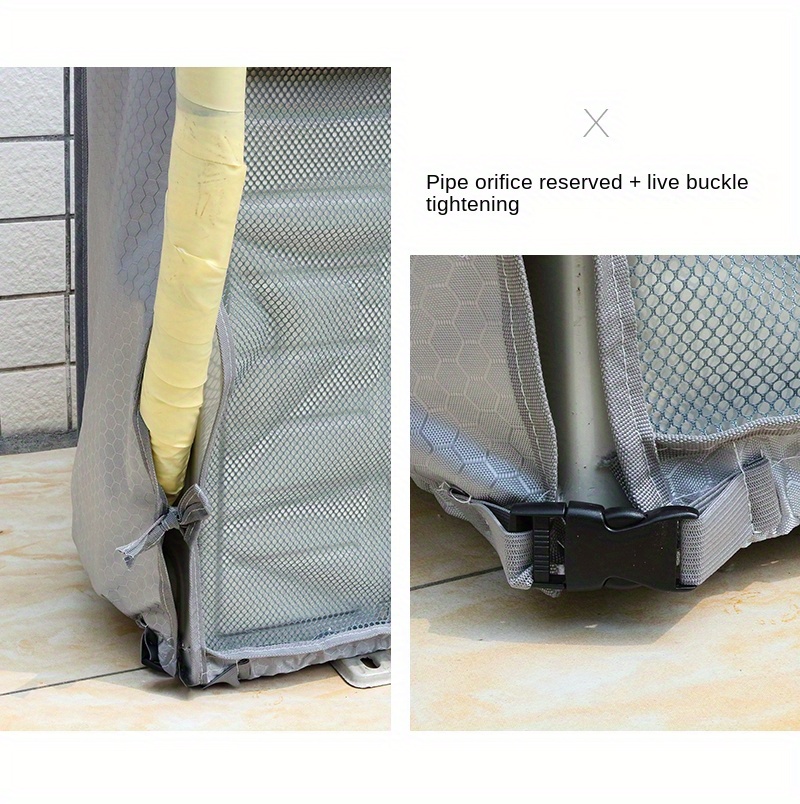 1pc double layer air conditioner outdoor unit protective cover cube thickening boot is not       conditioner aging snow and rain details 14