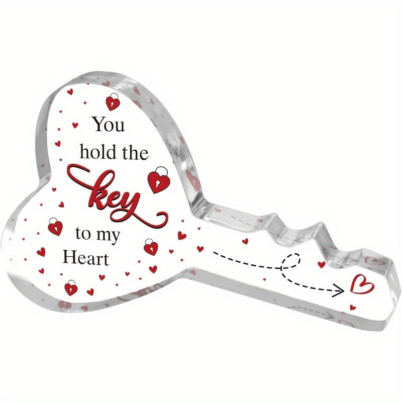 TEMU Valentines Day Gifts For Her Him, Key-shaped Plaque Gifts For Boyfriend Girlfriend, Valentines Gifts For Him Her, Birthday Gifts For Women Men, Anniversary For Men Gifts, Mens Valentines Gifts