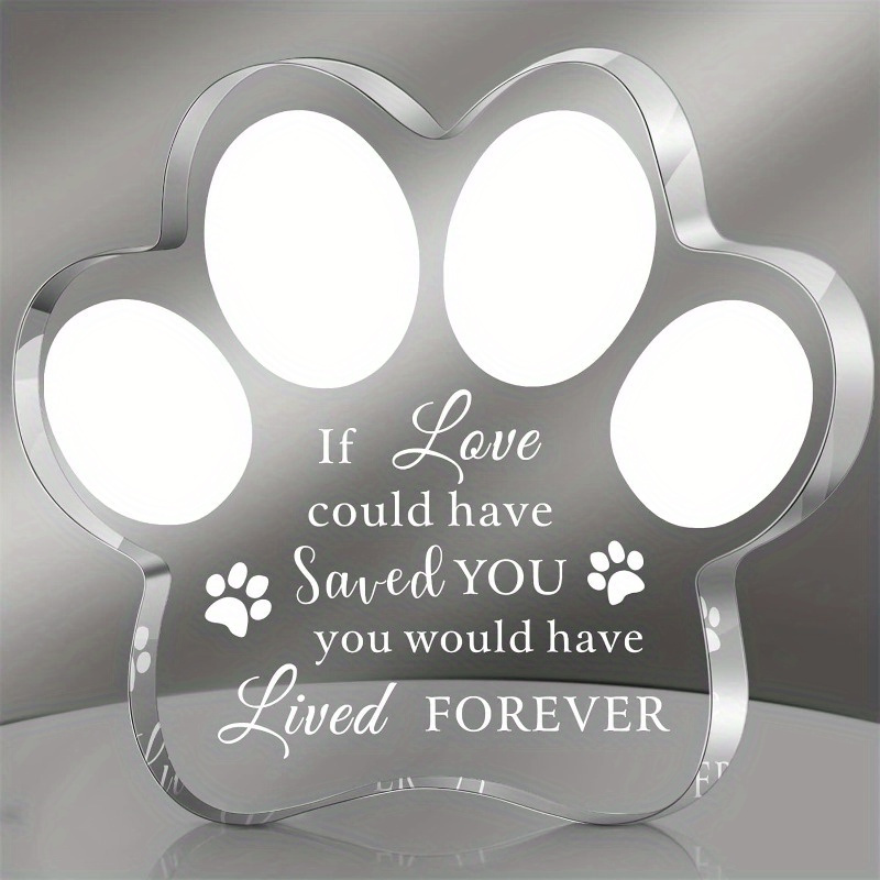 TEMU Pet Memorial Gifts Acrylic Dog Memorial Gifts Dog Death Sympathy Gifts Pet Keepsake Gift Bereavement Gifts For Loss Of Pet Condolence Gifts For