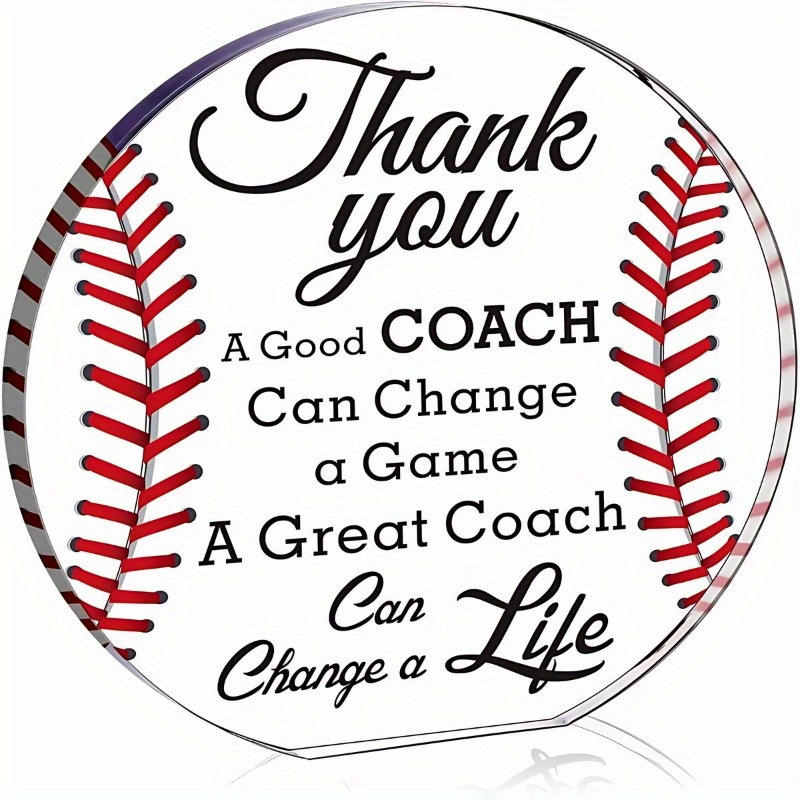 

Acrylic Baseball Gifts For Thank You Gifts Office Desk Decor Appreciation Gift Thank You Gift For Baseball End Of Season Gift For Baseball
