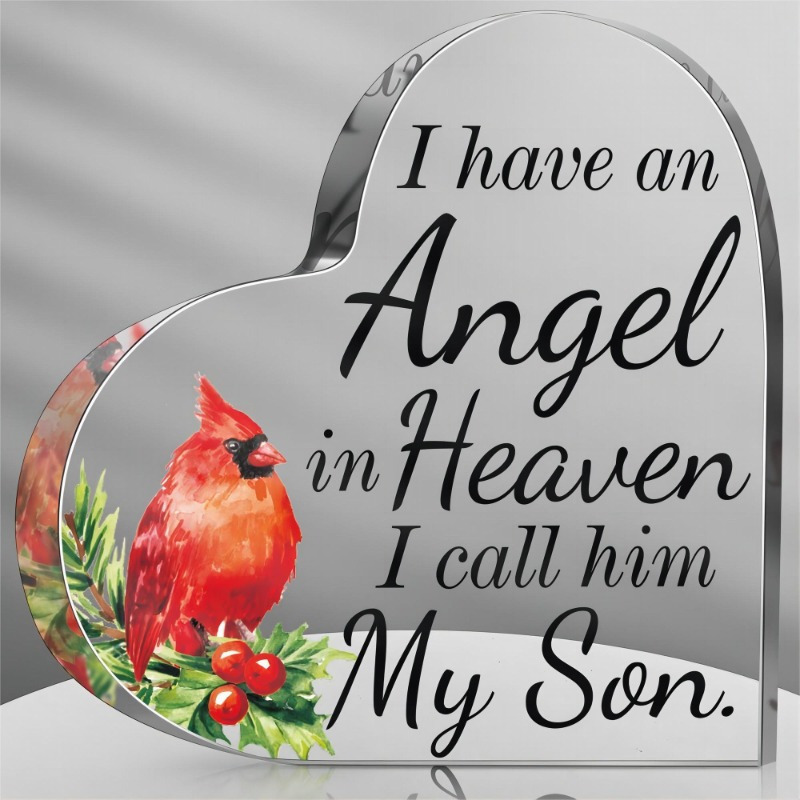 

Remembrance Gifts For Loss Of Mom/dad/son/husband, Christmas Memorial Acrylic Table Decorations In Memory Of Gift, Christmas, Festival, New Year's Gift