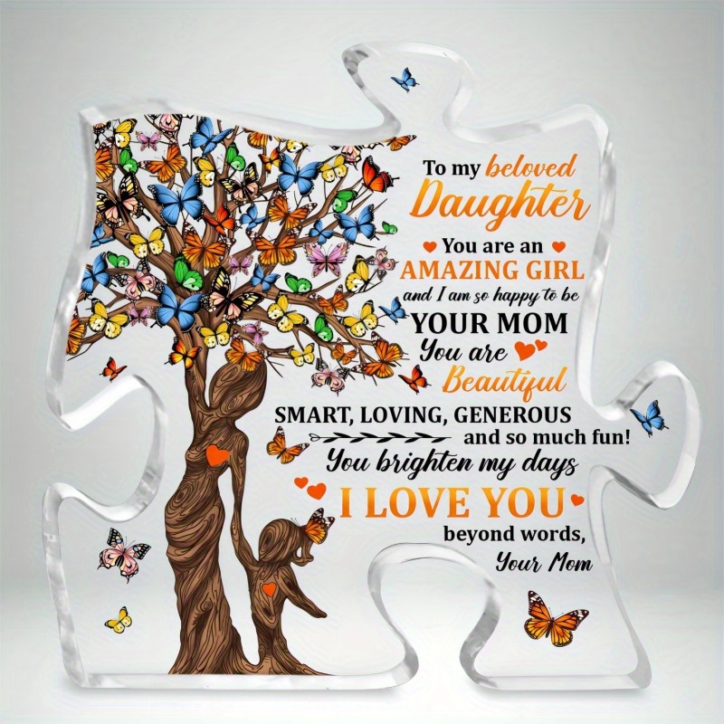 

Acrylic Puzzle Sign - Lovely Daughter Gift For