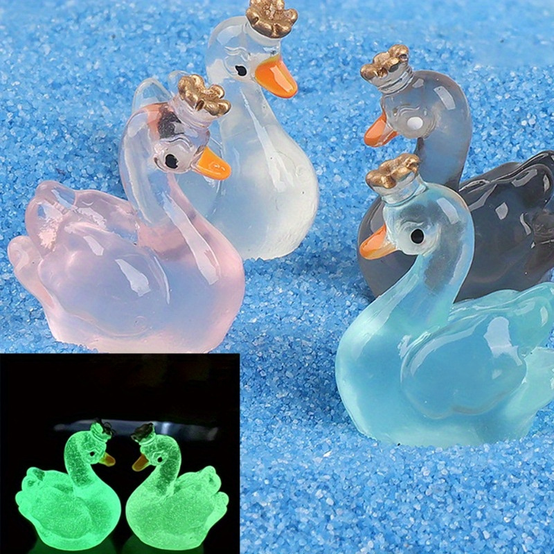 

20pcs Miniature , Abs Resin -the-dark Animal Figurines For Garden Landscape, Aquarium, Potted Plants, And Toy House Decor, Bird Figurines