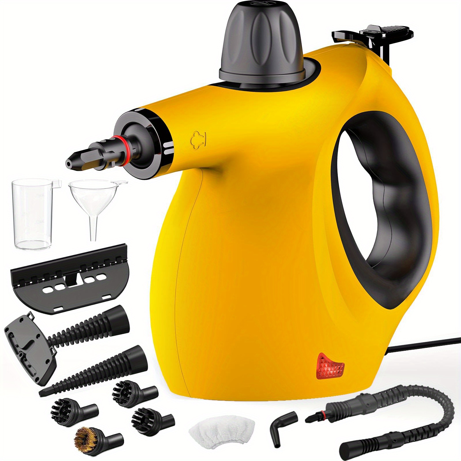 TEMU Handheld Steam Cleaner, Portable Pressurized Multi-surface Steamer With 12pcs Accessory, Steam Cleaner For Floor, Windows, Upholstery, Kitchen, Couch, Car Seats