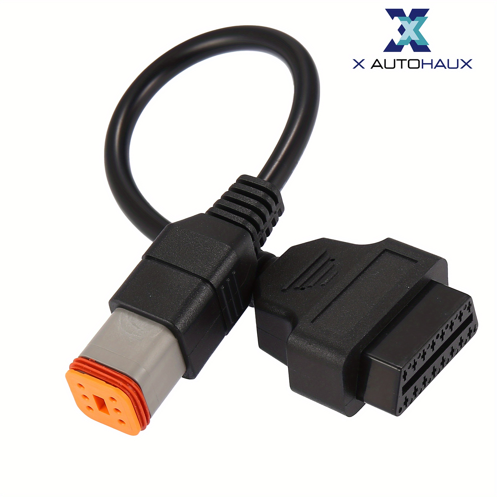 TEMU X Autohaux 6pin To Adapter For Davidson Motorbike Obdii 16pin To 6pin For