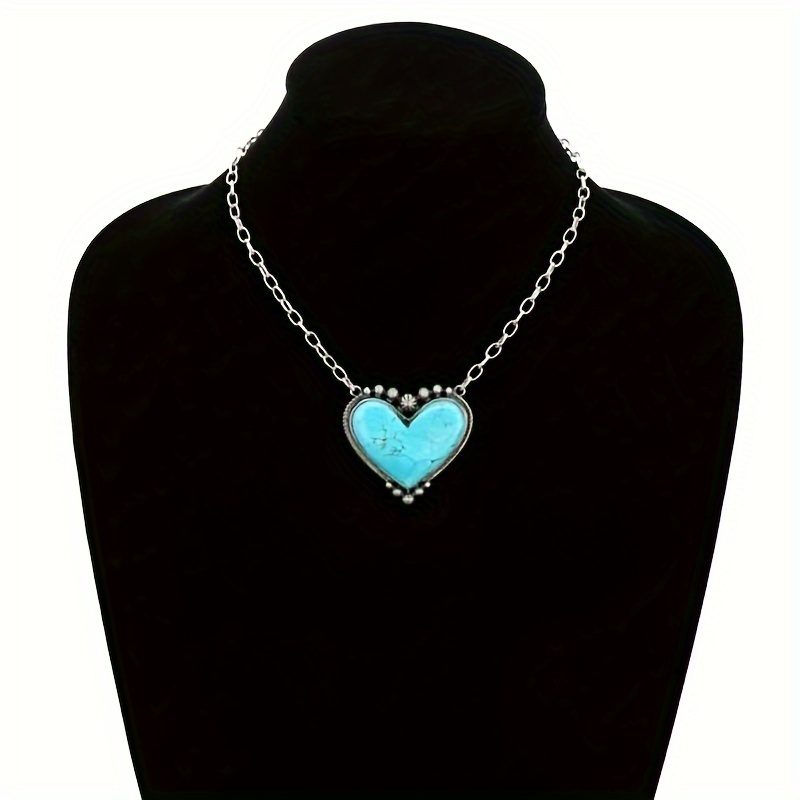 

Elegant Vintage- Pendant Necklace - Sterling Silver Plated, Bohemian Chic Jewelry For Women, & , Stone, All Season Fashion Accessory, Party , Elegant Style,