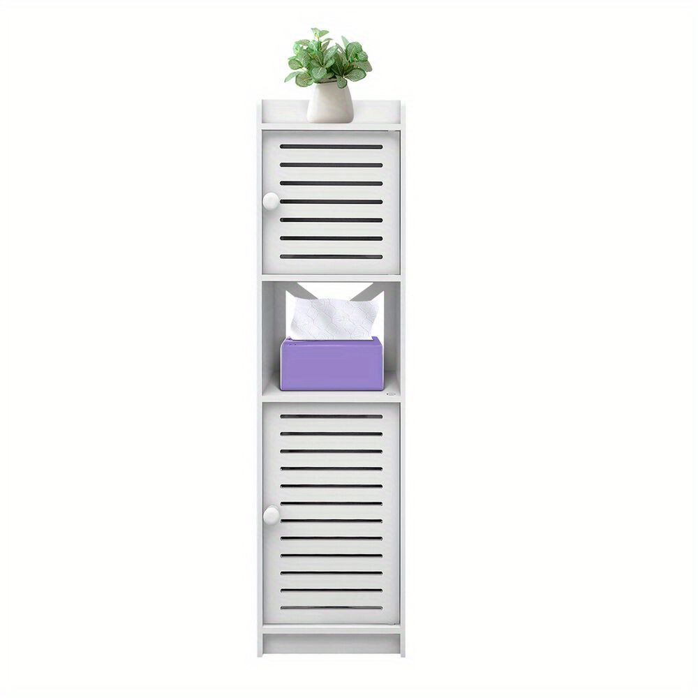 E-shop Badezimmerregal, freistehender Badezimmer-Schrank, Badezimmer-Säulenmöbel, Toiletten-Aufbewahrungsschrank, 22 x 20 x 75 cm, geeignet für Küche,