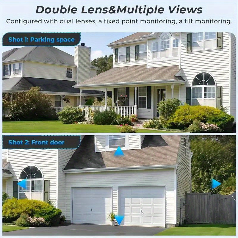 1080P HD камера видеонаблюдения с двусторонним звуком и умным отслеживанием движения - идеально для безопасности дома, поддержка облачного хранения и карты TF, детали 2