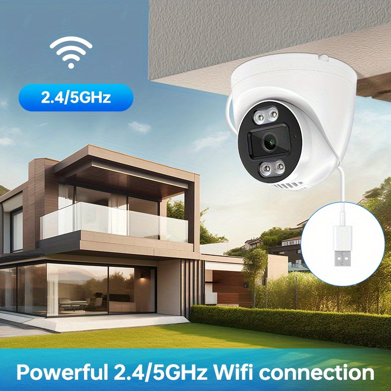 Smart 1440p HD WiFi Security Camera: Indoor, Night Vision, Motion Detection, App Control, Ceiling Mounting details 1