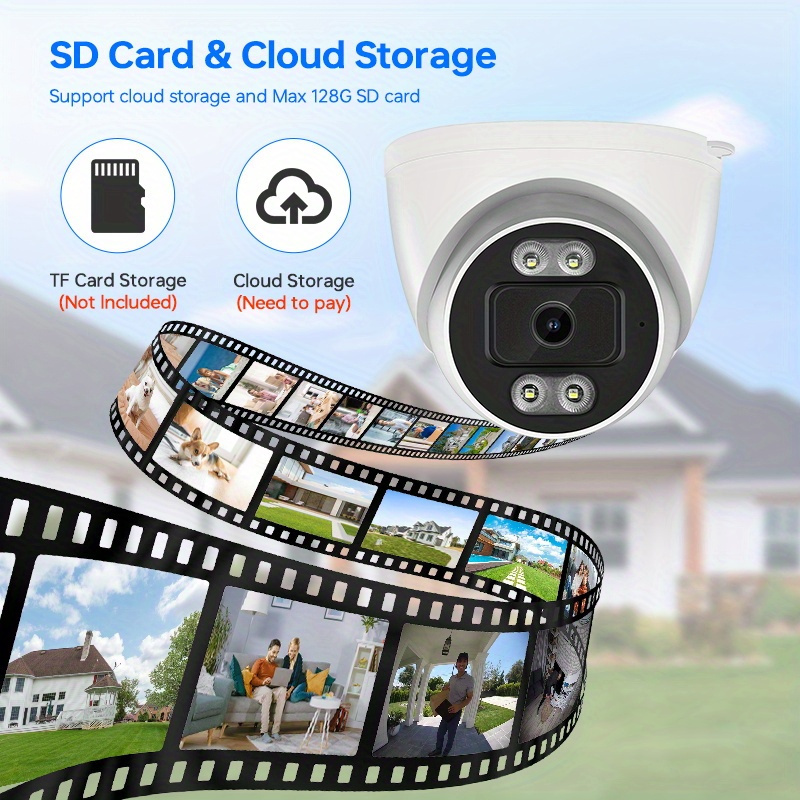 Smart 1440p HD WiFi Security Camera: Indoor, Night Vision, Motion Detection, App Control, Ceiling Mounting details 5