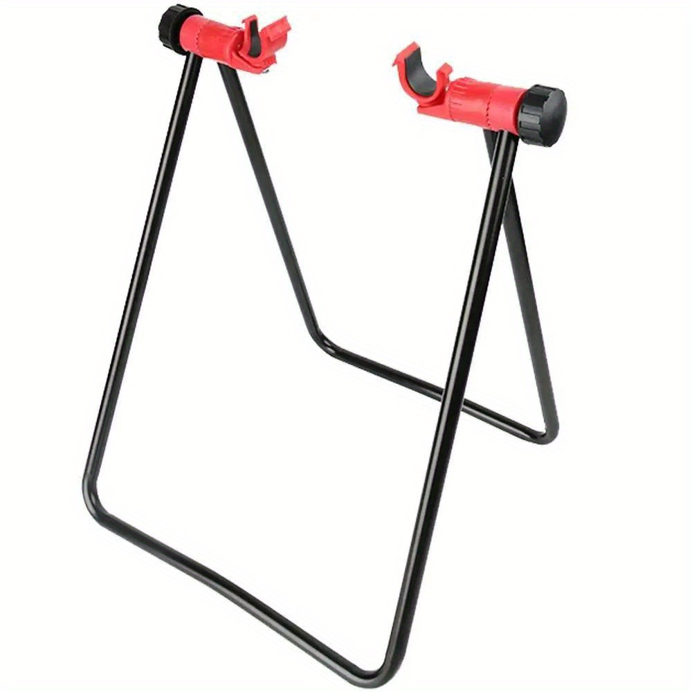 

Iron Bicycle U-stand Repair Workstand, Foldable Vertical Triangular Bike Floor Rack, Mountain Road Bike Maintenance Display Holder