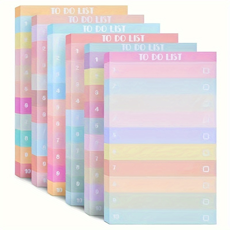 

50pcs -notes Adhésifs Multicolores à pour Liste de Tâches - Organisateur de Tâches Polyvalent pour & , Priorisation Codée par Couleur, Bloc-notes Adhésif