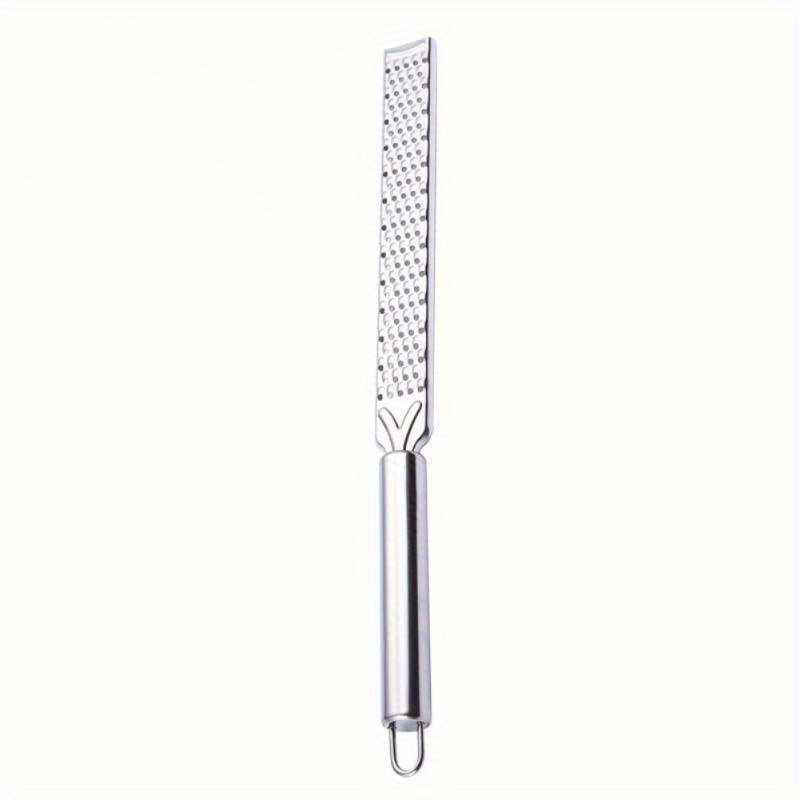E-shop Tragbarer - und Zitronenreiber aus Edelstahl mit langem Griff - zum Schälen von Schokolade, Käse und Obst - Ideal für Outdoor-Camping und den