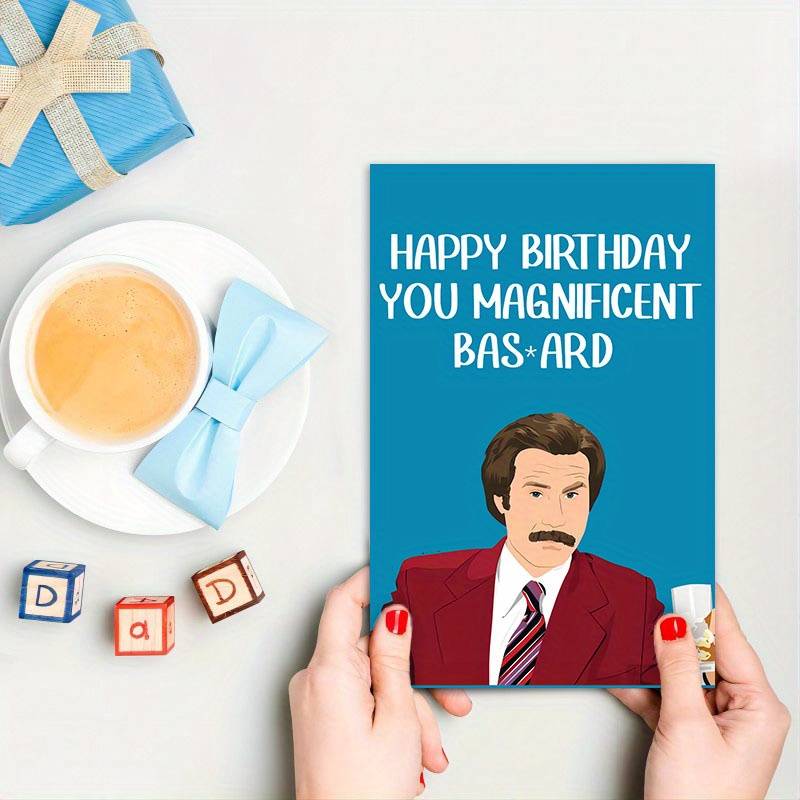 Fat Flamingos Rude Birthday Card For Boyfriend – Adult Humour, Made In UK, 8.3x5.8 Inches