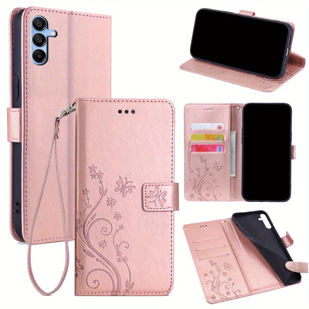 

Pu Luxury Leatherette Flip Phone Case With Lanyard Wallet Flip Cover For A13 4g A13 5g A14 4g A14 5g A15 4g A15 5g