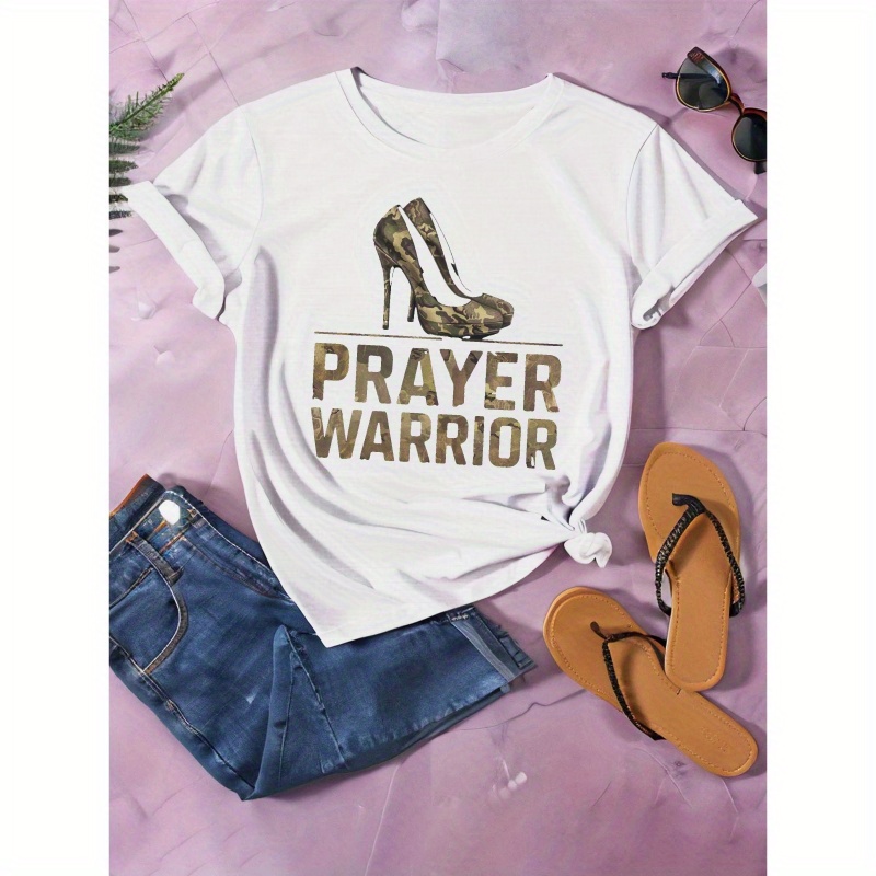 

Prayer Warrior High Heeled Shoes Women's T-shirt