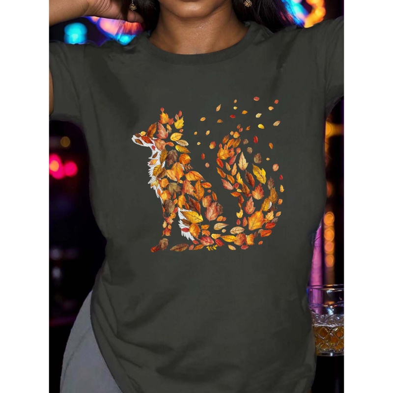 

Fox Autumn Pure Cotton Women's Tshirt Comfort Fit