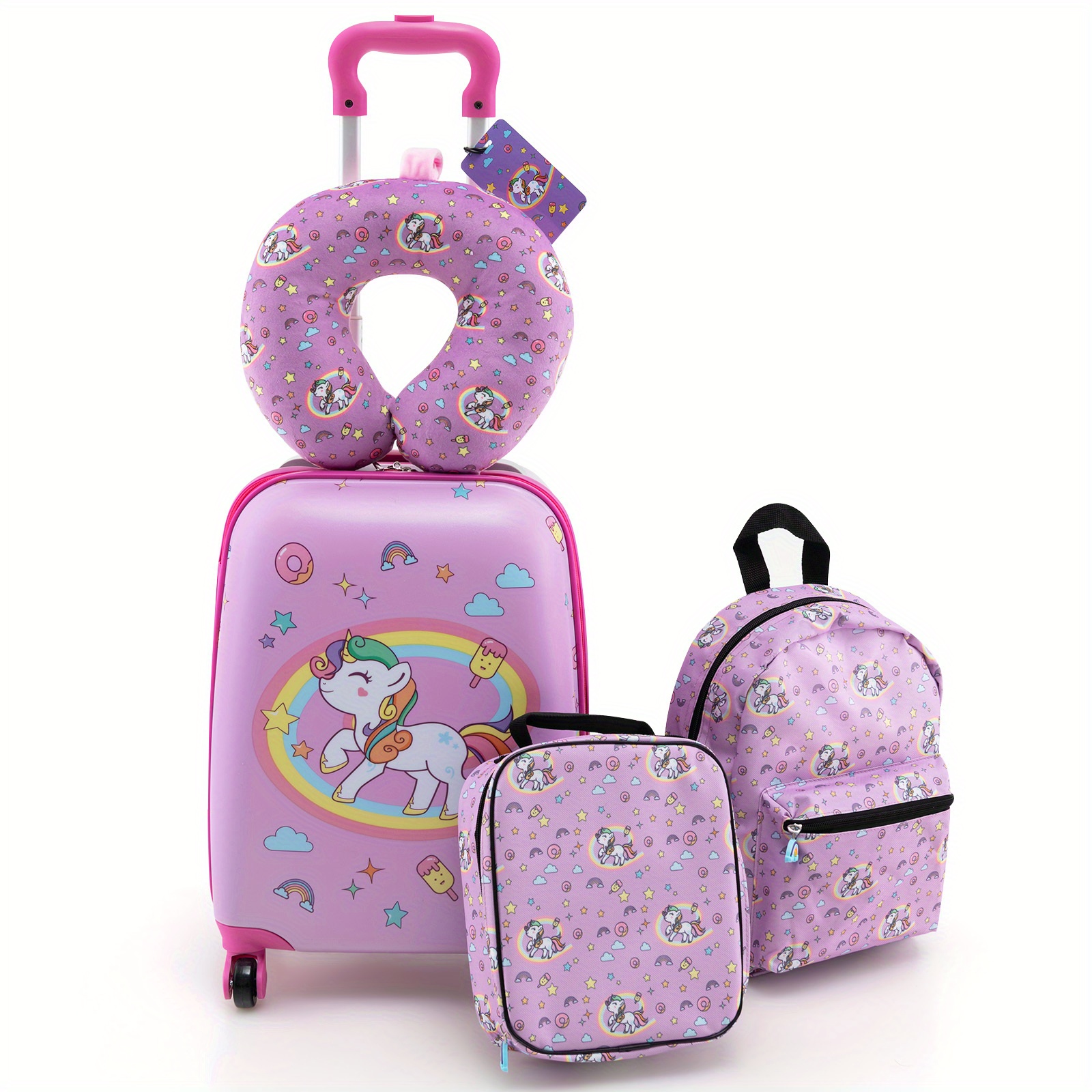

Maxmass 5pcs Kids Luggage Set W/ Luggage Tag Bag