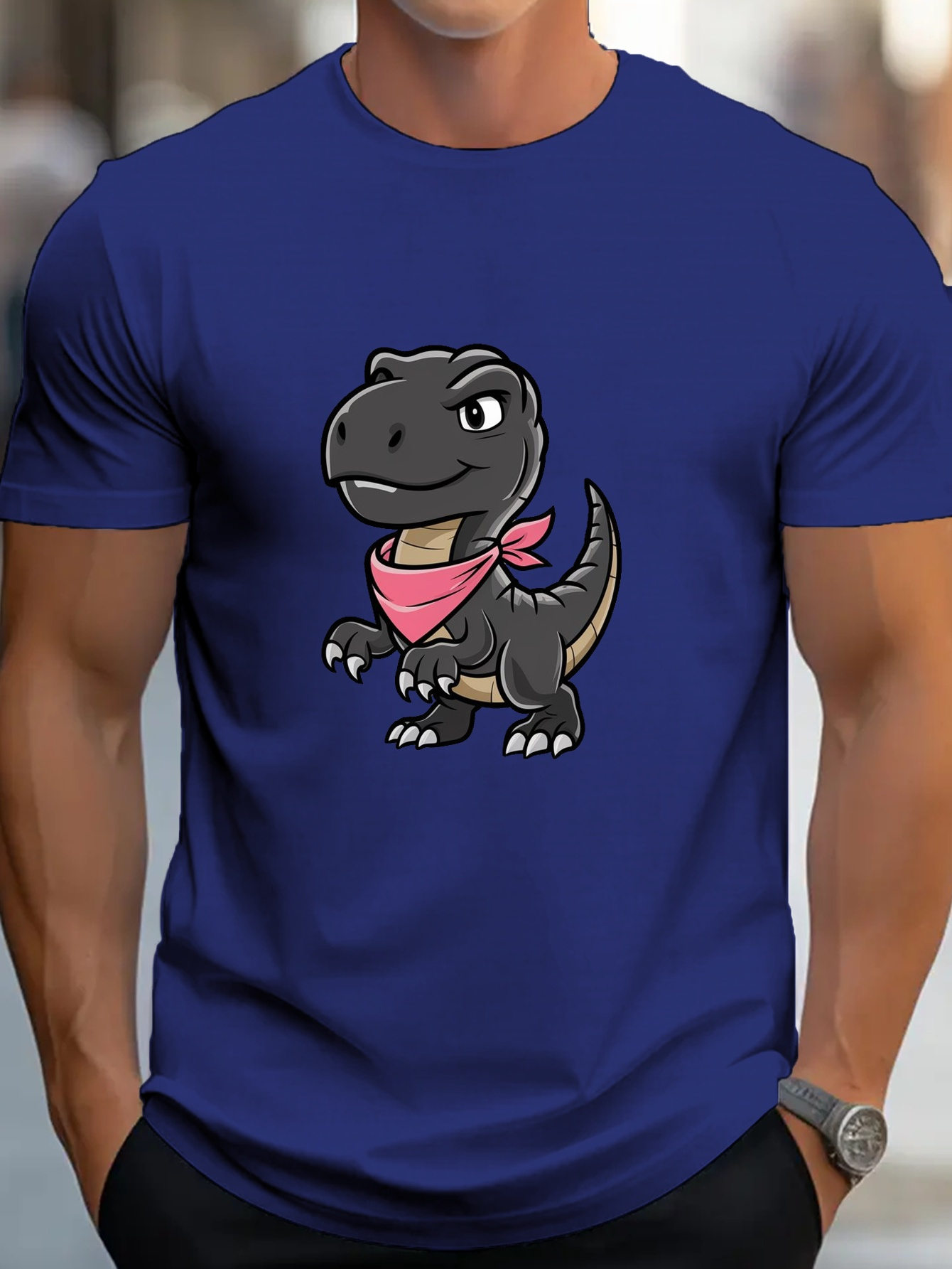 camiseta hombre estampado velociraptor manga corta casual - Temu Uruguay, image size:800x1066