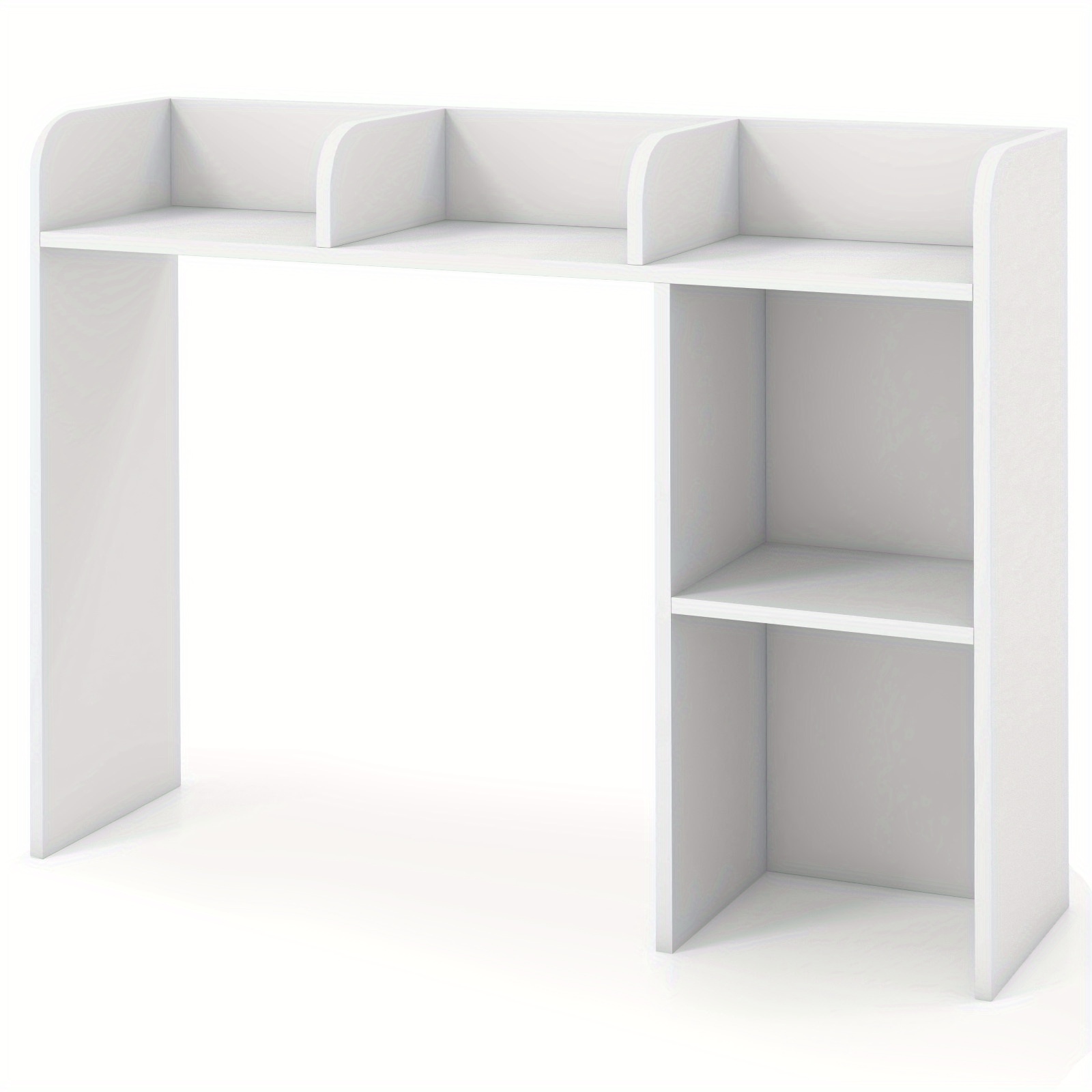 Image of Desk Bookshelf Desktop Storage Organizer Display Shelf Rack Dorm