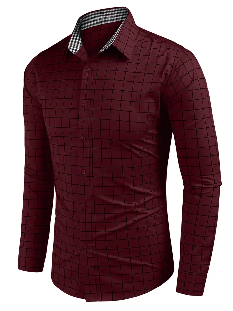 mens geometric pattern polyester dress shirt 100 polyester - Temu mens geometric pattern polyester dress shirt 100 polyester - Temu