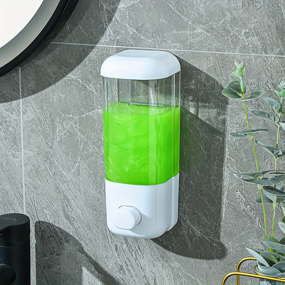 

Wall-mounted Manual Soap Dispenser, Mercury-free Plastic, Non-electric Hand Press Liquid Dispenser For Kitchen And Bathroom , Christmas Decorations