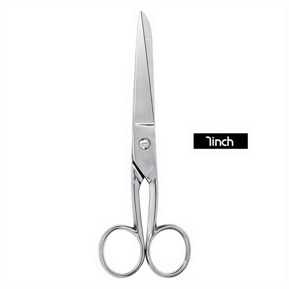 Image of 1pc Professional Tailor Scissors, Steel Fabric Scissors, Suitable For Sewing, Crafts, Clothing Design And Projects - Durable Steel Sewing Tools