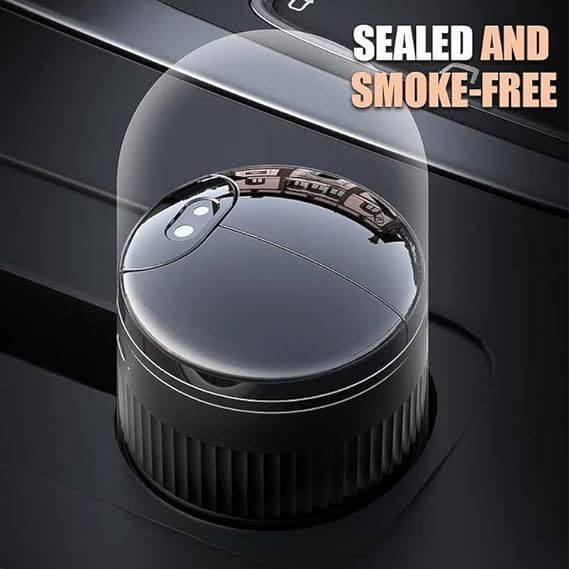 intelligent automatic opening and closing smokeless design with infrared sensor odor proof lid   vehicle cigarette disposal Product details 1